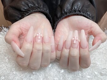 レアネイル 新宿(le'a nail)/ピンクマットネイル