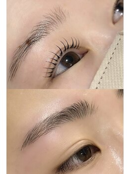 エクシアホワイトニング 碧南店の写真/《まつ毛パーマ×アイブロウ/7150円ー》黄金比で叶える“なりたい自分”への第一歩♪
