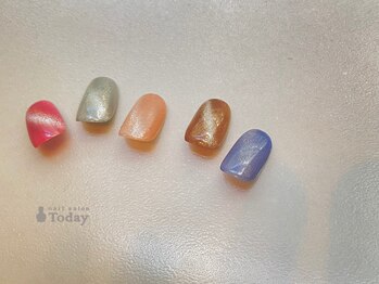 ネイルサロン トゥデイ 心斎橋店(Today)/マグネットジェルワンカラー