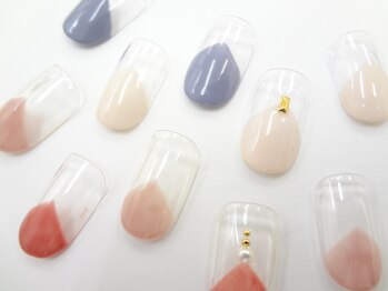 ネイルサロン クイール 小山店(NAIL SALON QUILL)/三角フレンチ