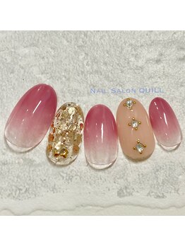 ネイルサロン クイル(QUILL)/1月ちょこっとアート