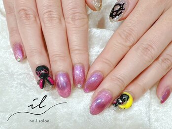 イル 神戸店/3d×マグネットネイル