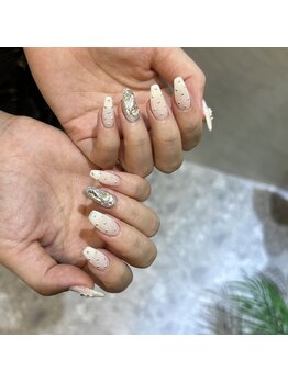 ジーナ 天神(Zina)/埋め尽くしネイル♪ヴィンテージ