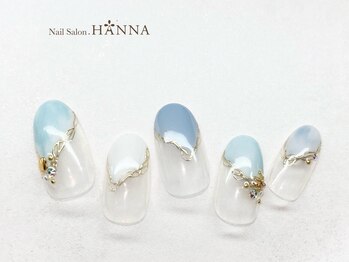 ネイルサロン ハンナ(HANNA)の写真/【爪に優しい長持ちネイル】高技術×ハイセンスでアートにこだわりある方も大満足◎持ち込みデザインもOK♪
