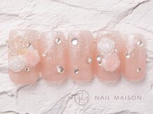 ネイルメゾン 渋谷店(NAIL MAISON)/ピンクラメグラバラ￥6980