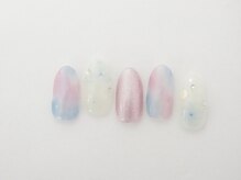 アムルーズ(Amoureuse)/押し花タイダイネイル♪