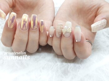 サンネイルズ(sun nails)/4本アート+オプション