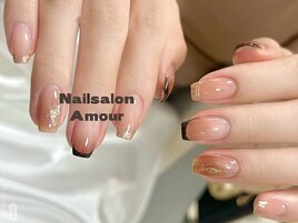 秋ネイルフレンチ