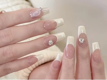 Best Nail 銀座店【ワンホンネイル・スカルプ・パラジェル・上品ジェルネイル】/フレンチ持ち込み