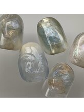 ヌア(nur.)/ゴールド×ブルーnuance