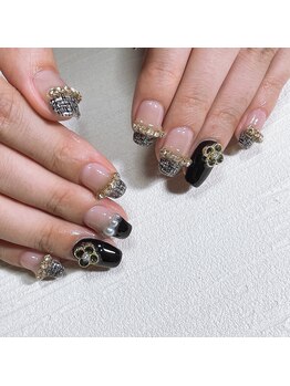 リアンリアン(lien lien de felicite nail)/暗めカラーネイル