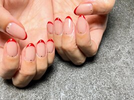 赤フレンチwithスタッズ