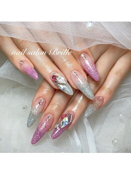 エスフィーネイルサロン ブリーユ(Esfy nailsalon Brille)/ラメグラデーション