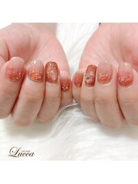キラキラブラウングラデ