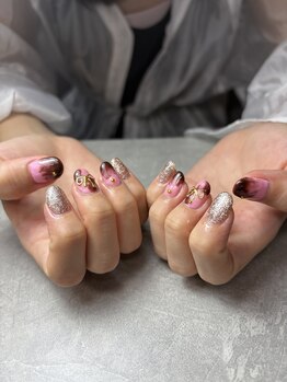 アマン(aman)/デザインネイル　アポロチョコ風