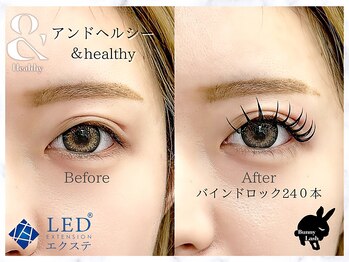 バニーラッシュ(Bunny Lash)/【アンドヘルシー+LEDマツエク】