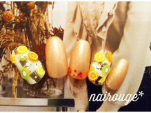 ネイル―ジュ 札幌大通店(nairouge*)/春♪チェックフルーツネイル♪