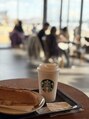 クリーンビューティーメディカルサロン(CLEAN BEAUTY Medical Salon) 海がみえるスタバで癒し◎小麦も食べたい時には食べます笑