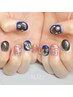 【HAND/定額】個性派コレクション B（4本アート）トレンド：¥9000→¥8500