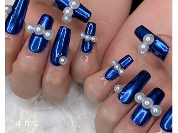 アンク(anc.)の写真/自爪がなかなかのばせない、自爪が小さいお悩みも◎！長さ・形、憧れのロングネイルを叶えます☆