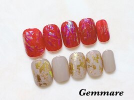 人気赤ホイルデザイン