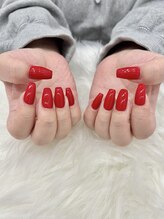 アンジーネイルアイラッシュ(Angie Nail Eyelash)/レッドワンカラーネイル