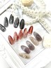 新登場！シンプルなデザインをマグネットネイルで！オフ込み