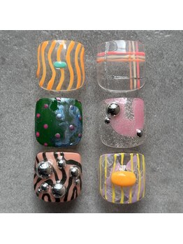 【フット】選べる親指アート