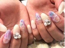 ネイルサロン ティディ(TIDY)/きれいめマーブル