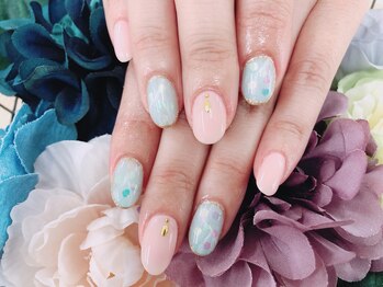 ディーネイル 天王寺(D-nail)/【小山】爽やか夏カラー☆ネイル