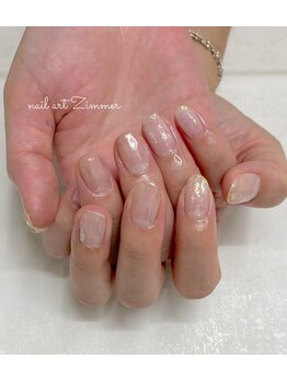 ネイルアート ジマー/クリアニュアンスコース