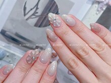 リュクス(LUXE)/ぷっくりフラワーネイル