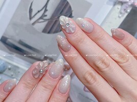 ぷっくりフラワーネイル