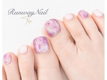 ランウェイネイル 東京(RunwayNail)の写真/【塩釜口NEWOPEN】サンダルの準備はOK？足元から輝く★最旬フットネイル♪親指アートからやり放題まで◎