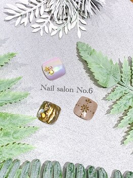 ナンバーシックス(No.6)/Foot☆シンプルアート