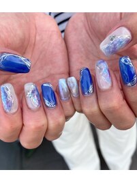 ☆ブルーパープルネイル☆