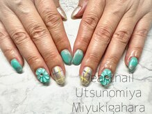 はあとねいる 宇都宮御幸ヶ原店/【季節限定】3Dフラワーネイル