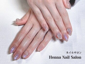 ヘンナコンス(Henna Kongs)/透明感ラベンダーネイル