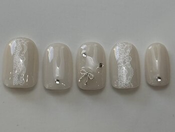 ワンホンレースリボン¥7000