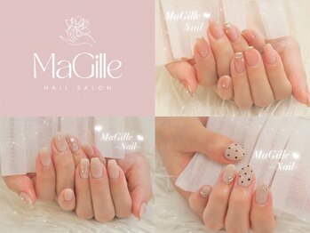 マジル ネイル(MaGille Nail)の写真/【22時まで営業◎】シンプルデザインから可愛い系のデザインまでサンプル豊富◎
