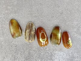 定額￥10000　べっこうネイル