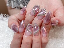 レアネイル 新宿(le'a nail)/ミラーグラデーションネイル
