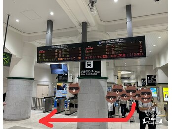 プラチナムドール 三宮店(PLATINUMDOLL)/JR三ノ宮東口を右へ行きます