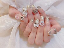 デコール 心斎橋(DECOR)/ガラスフレンチおぱんちゅネイル