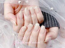 エンジェルネイルサロン(Angel nail salon)/シンプルベージュXマグフレンチ
