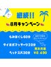 【8月】もみほぐし60分＋タイ古式20分＋ヘッドスパ30分（計110分）