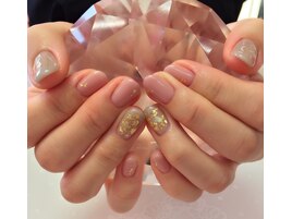 金箔シンプルネイル