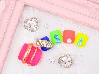 ヒロネイル(Hiro Nail)/フット　ミラーニュアンス