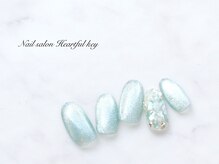 ネイルサロン ハートフルキー(Heartful key)/シェルネイル¥9000
