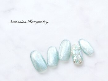ネイルサロン ハートフルキー(Heartful key)/シェルネイル¥9000